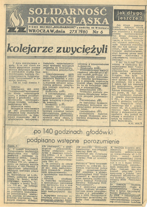 Newspaper article describing the initial agreement after 140 hours of hunger strike.