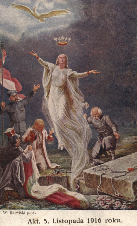 Kartka pocztowa autorstwa W. Barwickiego Fot, ze zbiorów WBP Lublin/domena publiczna