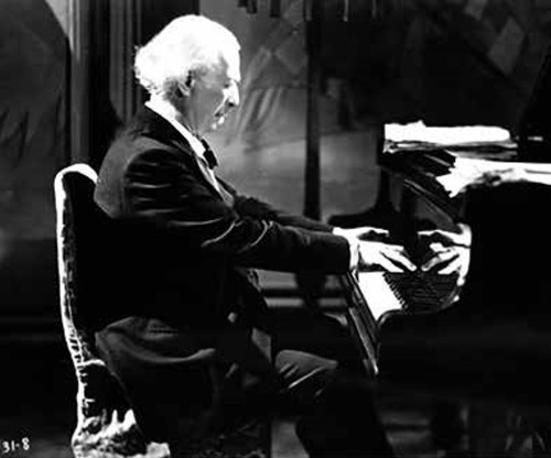 Ignacy Jan Paderewski w filmie brytyjskim Sonata księżycowa, 1937 r. Fot. NAC