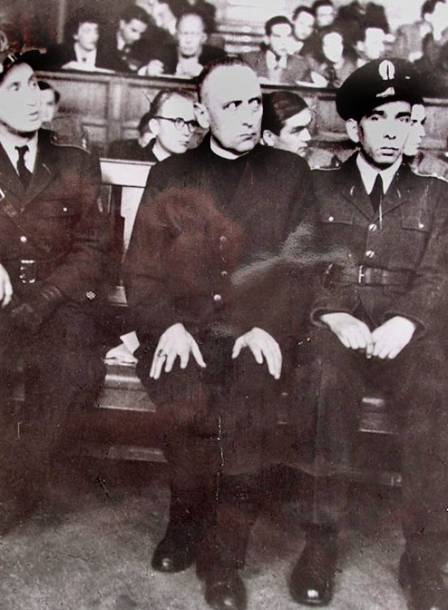 Podczas procesu w 1949 r. Fot. www.mindszenty.hu