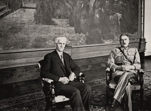 Rewizyta Józefa Piłsudskiego u Ignacego Daszyńskiego, kwiecień 1928 r. Fot. NAC