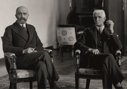 Ignacy Daszyński z premierem Walerym Sławkiem, marzec 1930 r. Fot. NAC