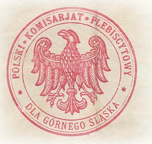 Pieczęć Polskiego Komisariatu Plebiscytowego Fot. ze zbiorów Muzeum Historii Katowic