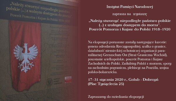 „Należy stworzyć niepodległe państwo polskie (...) z wolnym dostępem do morza”. Golub-Dobrzyń