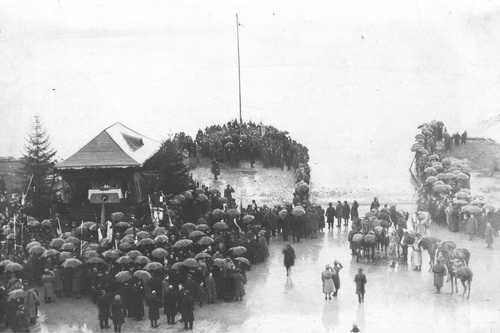 Wkroczenie wojsk polskich do Pucka - "Zaślubiny Polski z Morzem", 10 lutego 1920 r. Fot. NAC