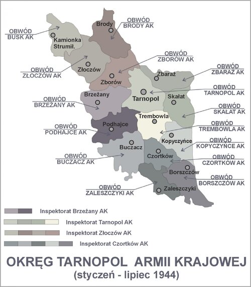 Okręg AK Tarnopol (żródło: Wikipedia/Lonio17/CC BY-SA 4.0)