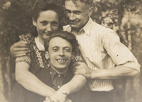 Elżbieta Resmer, Paweł Wyczyński, Izydor Gencza, 1941 r. Fot. ze zbiorów Izydora Genczy