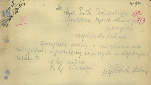 Ślad jeszcze życia Łukasza Cieplińskiego w komunistycznych katowniach. Z zasobu IPN