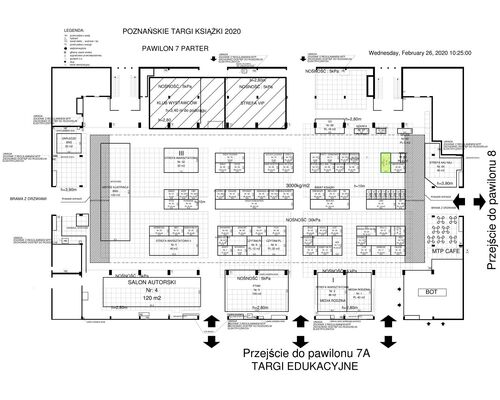 Lokalizacja stoiska IPN na Poznańskich Targach Książki 2020