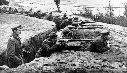 Prasa ruchu ludowego głosiła, że podczas wojny polsko-bolszewickiej zrealizował się chłopski patriotyzm i gotowość polskiej wsi do wzięcia odpowiedzialności za państwo (na zdjęciu: Bitwa nad Niemnem)