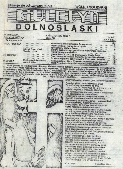 Biuletyn Dolnośląski z października 1985 r.
