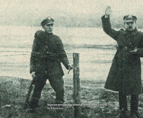 Rozpoczęcie pierwszego biegu rozstawnego KOP nad Dźwiną, 5 listopada 1925 r. Fot. ze zbiorów autora