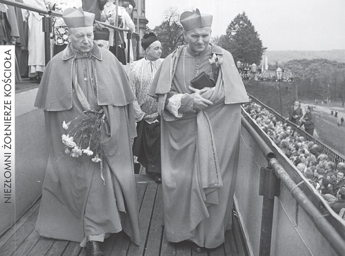 Kard. Stefan Wyszyński i kard. Karol Wojtyła na Jasnej Górze, 1967 r. Fot. AIPN