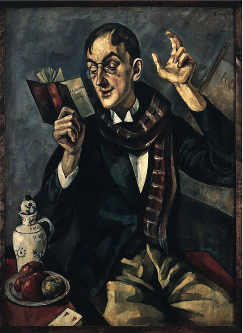 Roman Kramsztyk; Portret poety Jana Lechonia, po 1920 r. (fot. cyfrowe.mnw.art)