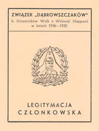Legitymacja członkowska "Związku Dąbrowszczaków"