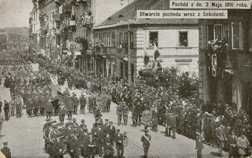 Pocztówka ze zbiorów cyfrowych Biblioteki Narodowej ("polona.pl")