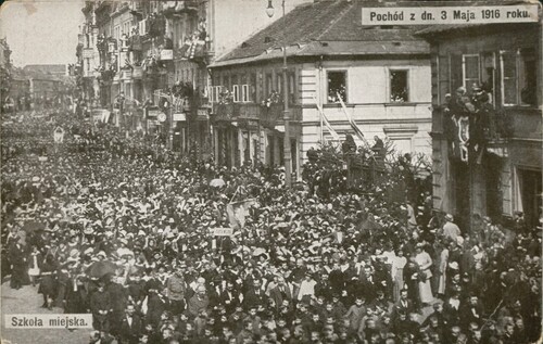 Pocztówka ze zbiorów cyfrowych Biblioteki Narodowej ("polona.pl")