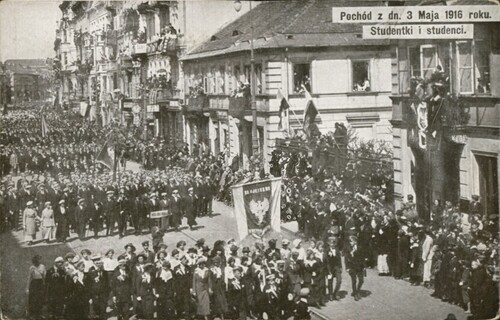 Pocztówka ze zbiorów cyfrowych Biblioteki Narodowej ("polona.pl")