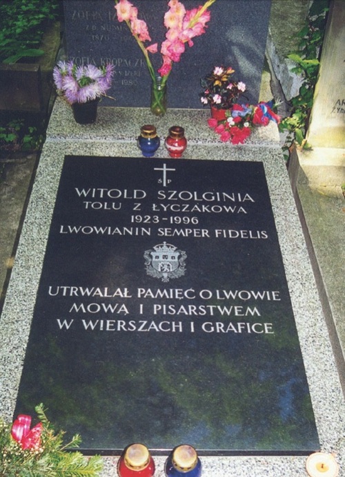 Grób Witolda Szolgini na Powązkach. Fot. Ryszard Siwicki