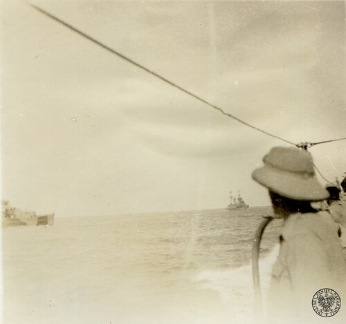 Żołnierze Samodzielnej Brygady Strzelców Karpackich w drodze do Tobruku na okręcie „Drake”, sierpień 1941 r. Fot. z zasobu IPN (z „Kolekcji Karola Angermana” przekazanej przez Ewę Krystynę Jędruch)