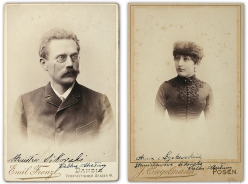 Stanisław Sikorski, ojciec Wandy Donimirskiej, i jego żona Anna Sikorska, córka Ignacego Łyskowskiego
