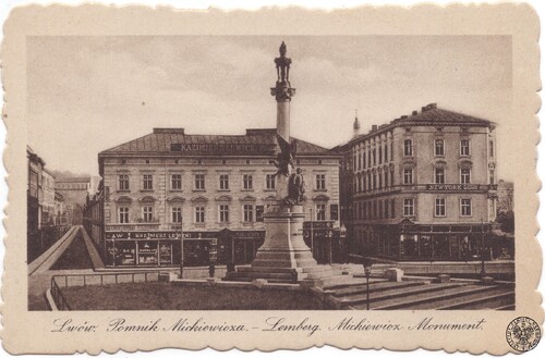 Lwów. Pomnik Adama Mickiewicza. Fot. z zasobu IPN (pozyskana ze SWAP)