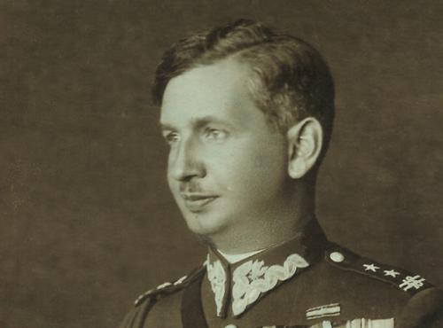 Podpułkownik Roman Szymański jako II oficer sztabu inspektoratu armii w Wilnie, 1933 r. (fot. ze zbiorów rodziny Szymańskich)