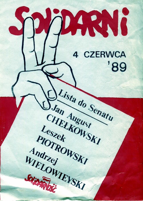 Wybory czerwcowe 1989 r. Materiał wyborczy "Solidarności"