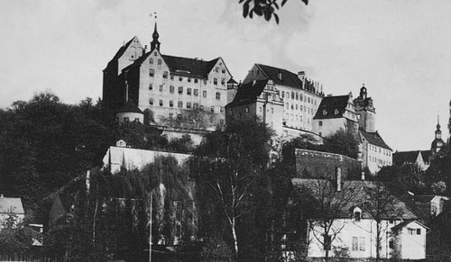 Zamek Colditz w kwietniu 1945 r.