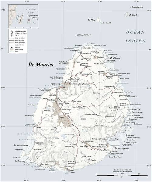 Mapa Mauritiusu (źródło: Wikipedia/CC BY-SA 4.0/Eric Gaba)