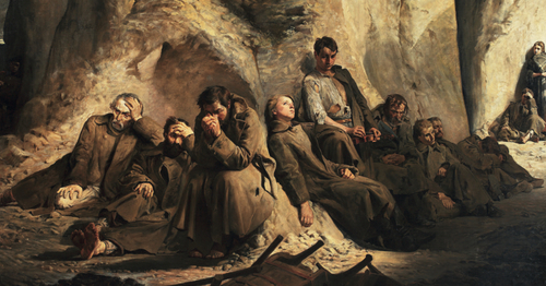 Jacek Malczewski – Niedziela w kopalni, 1882 r. (Muzeum Narodowe w Warszawie)