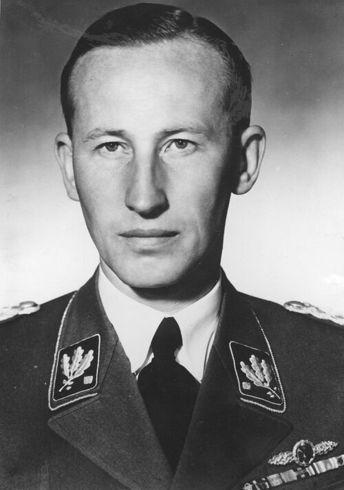 Reinhard Heydrich, generał SS i szef Głównego Urzędu Bezpieczeństwa Rzeszy. 1942. Ze zbiorów Narodowego Archiwum Cyfrowego