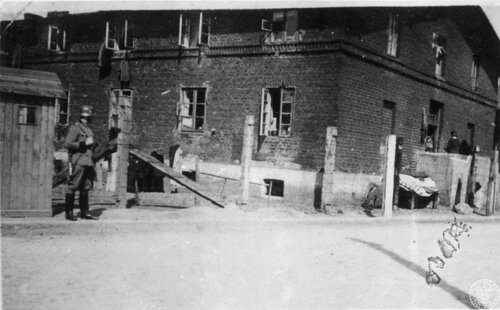 Zabudowania kutnowskiego getta przy ul. Mickiewicza, 1940-1942. Fot. z zasobu IPN