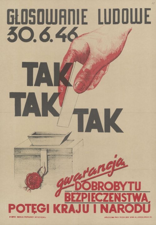 propagandowy plakat wyborczy