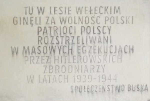 Egzekucja w dniu 19 lipca 1944 r. w Lesie Wełeckim k. Buska-Zdroju