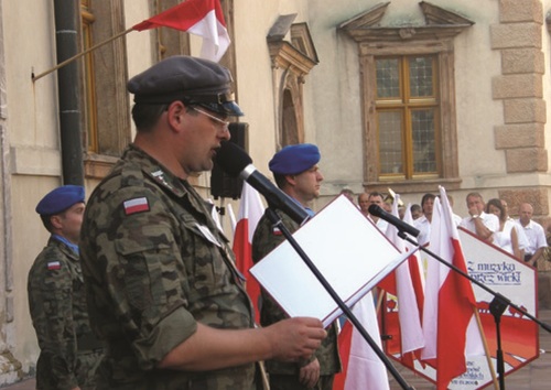 Komendant Marszu Jan Józef Kasprzyk. Fot. Iwona Fischer