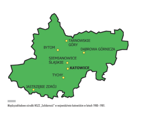 Międzyzakładowe ośrodki NSZZ „Solidarność” w województwie katowickim w latach 1980–1981