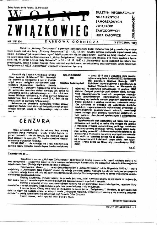 „Wolny Związkowiec”