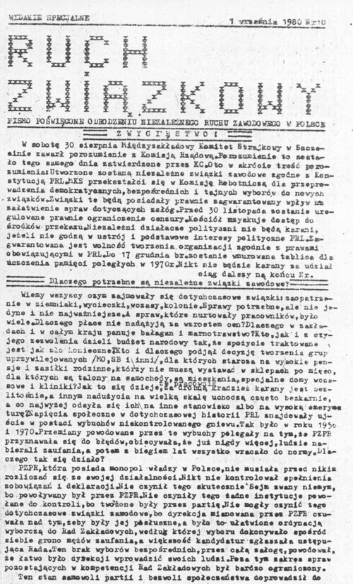 „Ruch Związkowy”