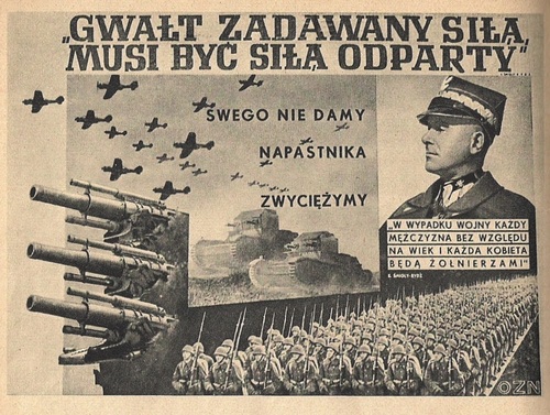 Plakat z września 1939 r. ze zdjęciem i apelem marsz. Edwarda Śmigłego-Rydza. Fot. Wikimedia Commons