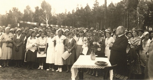 Dzień Pieśni Polskiej w Zakrzewie, 1935 r. Fot. ze zbiorów Muzeum Okręgowego w Pile
