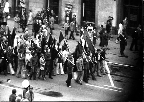 „Czarny marsz”, Kraków, 17 maja 1977 r. (IPN)
