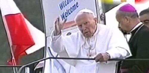 Last moments of John Paul II in Poland, right before his return journey to Rome (2002)