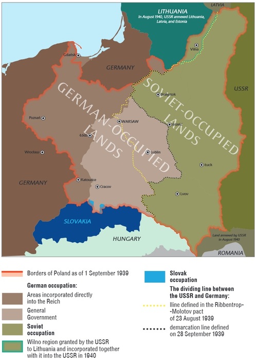 The occupation of Poland from 1939 to 1941 (M. Korkuć, <i>The Fighting Republic of Poland 1939-1945</i>)