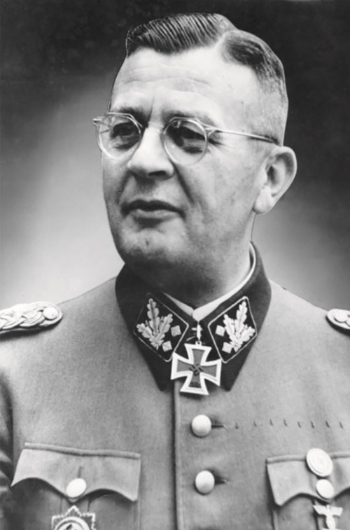 Erich von dem Bach-Zelewski, generał SS i policji, 1944 r. Fot. Wikimedia Commons