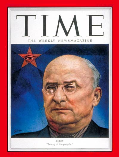 Ławrientij Beria na okładce tygodnika "Time", 20 lipca 1953 r. Fot. Wikimedia Commons