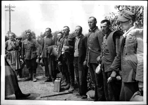 Jeńcy polscy uwolnieni z niewoli sowieckiej przez Wehrmacht w lipcu 1941 r. Fot. Wikimedia Commons