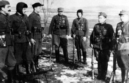Żołnierze oddziału NZW por. Józefa Zadzierskiego „Wołyniaka”, zima 1946 r.