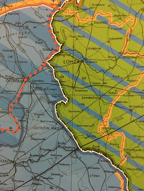 Fragment granicy między terenami okupowanymi przez III Rzeszę i ZSRS we wrześniu 1939 r.