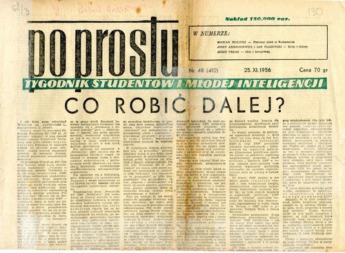 <i>Po prostu</i>, nr 48 (410), 1956. Z zasobu IPN